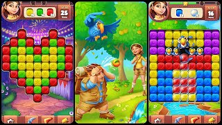 Treasure Quest Blast - Match 3 & Cube blast game (Gameplay Android) screenshot 1
