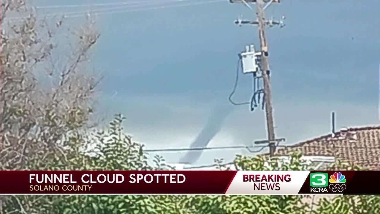 Funnel cloud spotted in Solano County. What we know about storm activity
