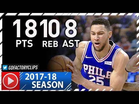 Ben Simmons Full Highlights vs Raptors (2017.10.21) - 18 Pts, 10 Reb, 8 Ast