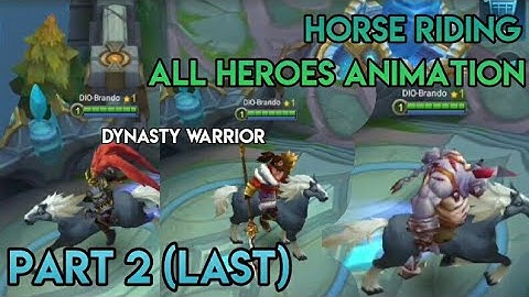 All Heroes Horse Riding Animation - Part 2 (Heroes Evolved - Chinese version)
