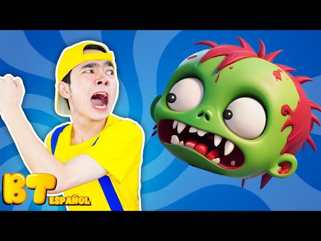 123 Zombie 🧟‍♂️ Monster Baby Zombie Is Coming 👶🏻 Numbers Song | BooTiKaTi Spanish class=