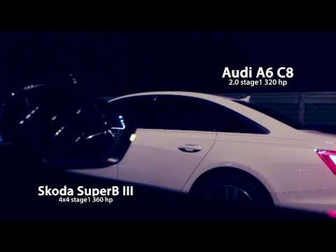 Skoda Superb III 4x4 stage1 vs Audi A6 C8 stage1 vs Skoda Superb III 4x4 stage2