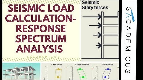 SEISMIC LOAD CALCULATION -RESPONSE SPECTRUM METHOD(DYNAMIC ANALYSIS)