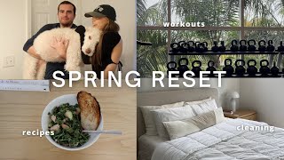 SPRING RESET: productive days in my life, a FRESH start for spring, salad recipe & st pattys date