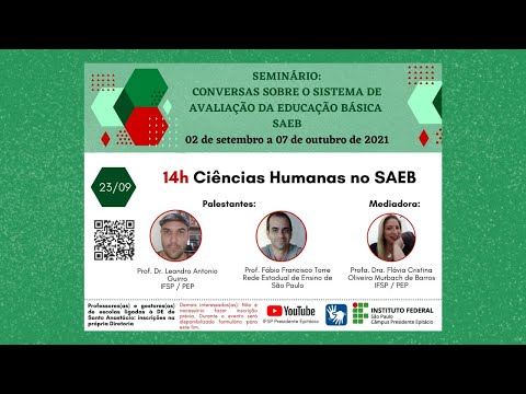 Seminário: Conversas sobre o SAEB – Live 4: Ciências Humanas no SAEB