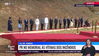 Justa homenagem no Memorial às Vítimas do grande incêndio de Perdigão Grande.