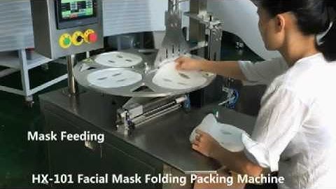 Automatic facial mask folding packing machine bagging equipment for masks