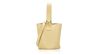 Loewe Smooth Calfskin Mini Pebble Bucket Bag Butter screenshot 4