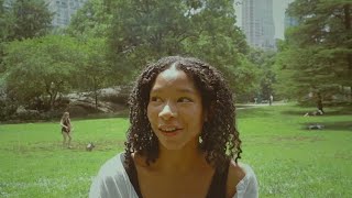 ASMR IN CENTRAL PARK, NYC 🧡💙 + Drawing on your face 