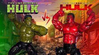 Hulk VS Red Hulk (Stop Motion Animation) ​⁠