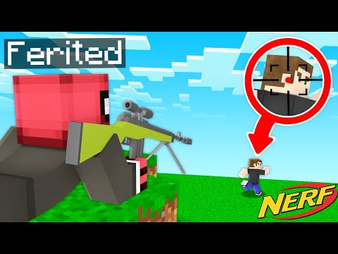 FERİTED vs TARIK NERF DÜNYASINA IŞINLANDI - Minecraft