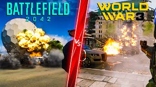 Battlefield 2042 vs World War 3 - Direct Comparison! Attention to Detail & Graphics! PC ULTRA 4K