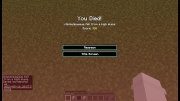 Minecraft, but if I take fall damage, the video ends