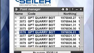 Trimble Access- General Survey- Point Manager- Display mode video 2 of 3