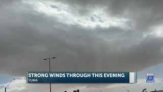 Windy conditions sweep through Yuma