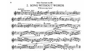 Second Suite in F - Gustav Holst | 2. Song without words - Clarinet solo