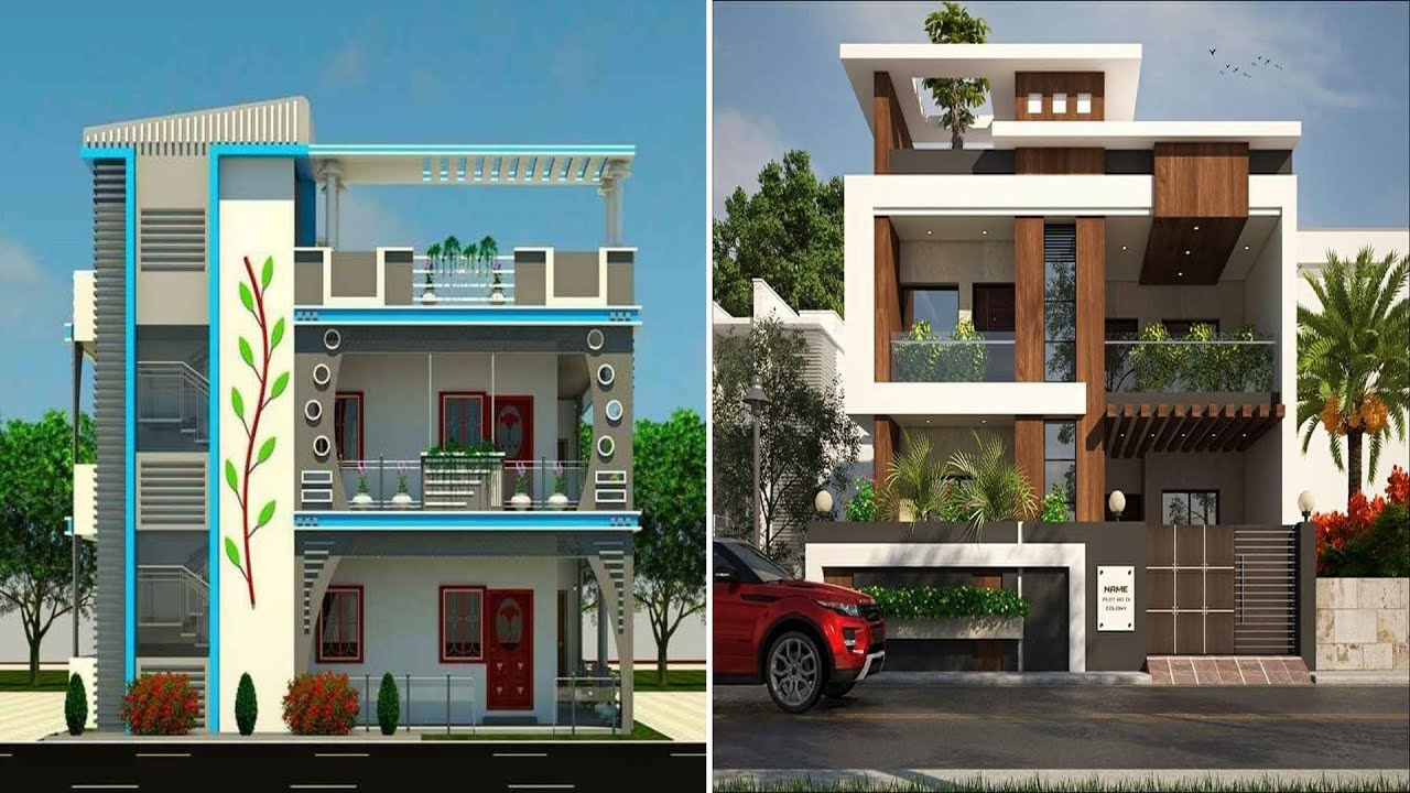 Top 30 Two Floor Front Elevation Design | Latest Double Floor House ...