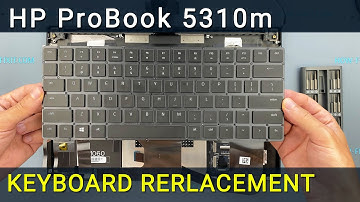 HP ProBook 5310m Laptop Keyboard Replacement Tutorial Step-by-Step
