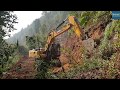 SANY Excavator Cutting Hill-Roadless People Getting Rough Roud-Part-1