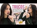 ¿SE PUEDE HACER ESTO CON UN RIZADOR? PROBANDO TRUCOS DE BELLEZA