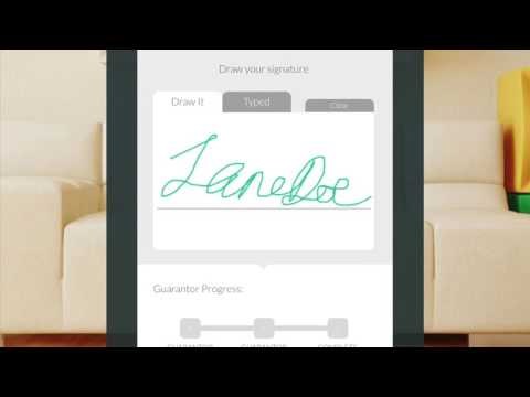 Filling out your guarantor form on your iPad