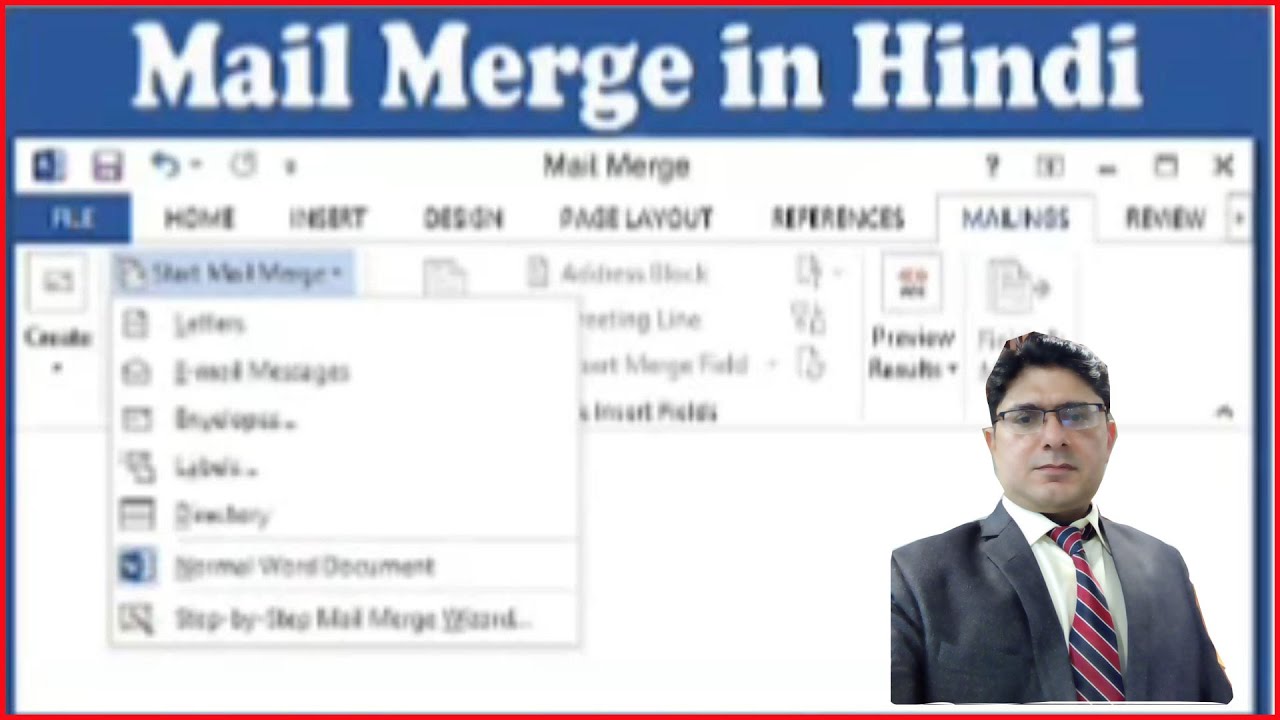 What is Mail Merge in MS Word || Mail Merge in Hindi | MAIL MERGE IN MS ...