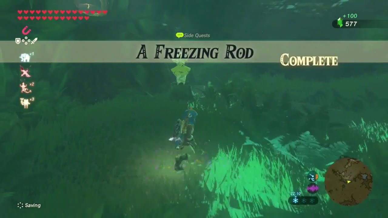 Zelda: Breath Of The Wild | A Freezing Rod Side Quest - Woodland Tower Region