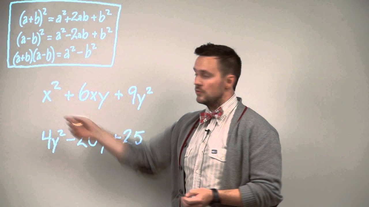 faktorisering med kvadratsetningene