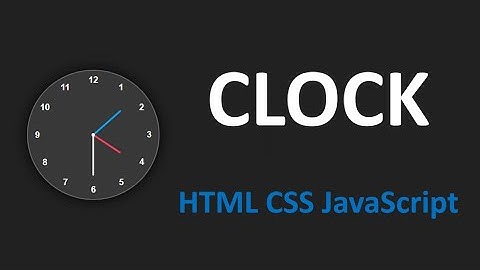 How to Create Analog Clock Using HTML CSS and JavaScript #html #css #javascript 