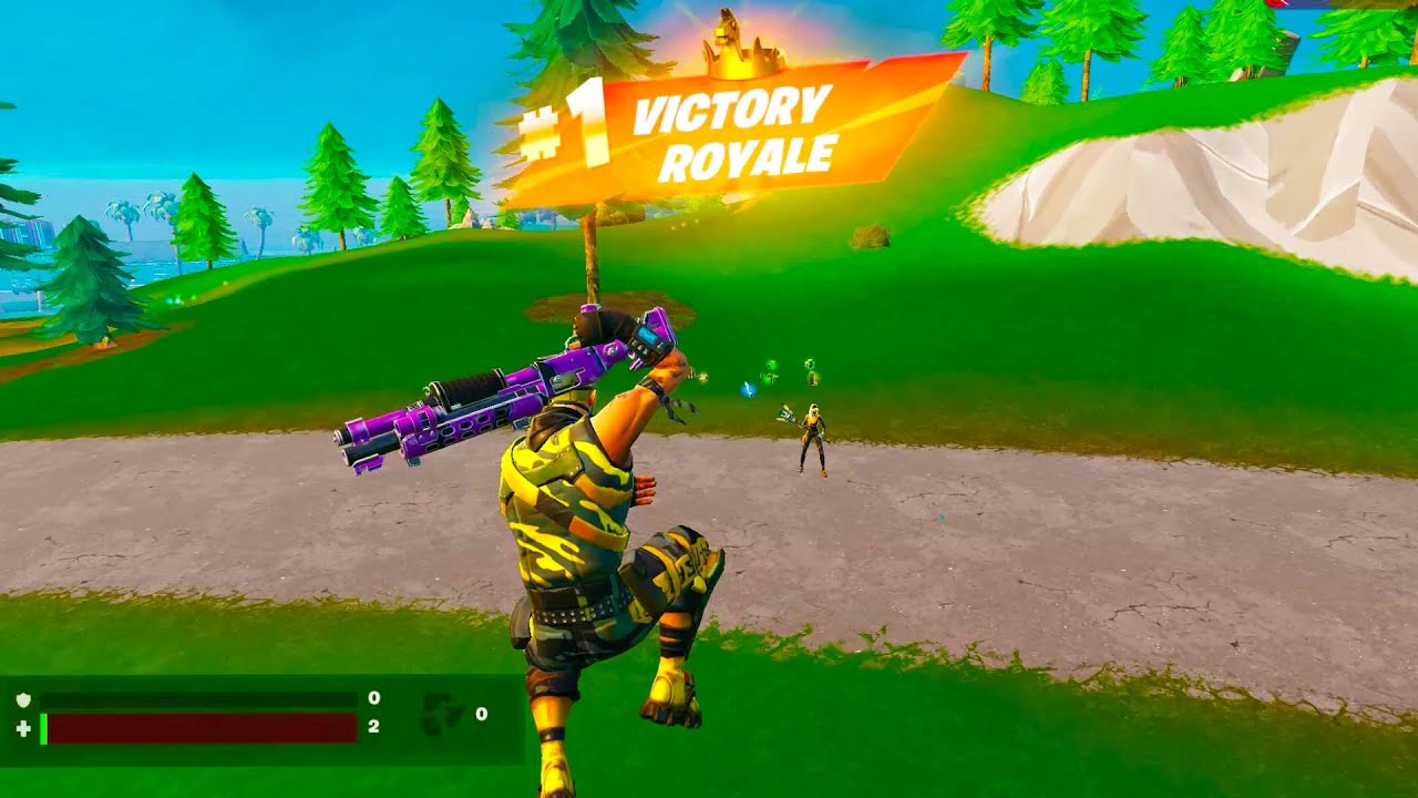 I won this game with 2HP (Fortnite Reload) - YouTube