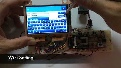 ESP32-CAM + 3.5" TFT LCD ILI9488 with littlevGL UI for Image display and WiFi AP Setting.