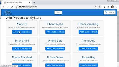 shopping cart   angular   spring boot security   JWT