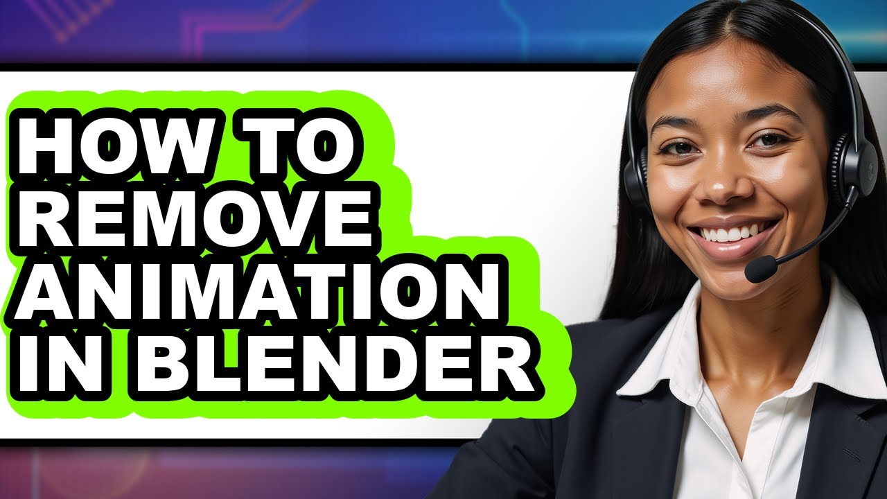 How to Remove Animation in Blender - Full Guide - YouTube