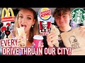 WE ATE IN EVERY DRIVE THRU IN OUR CITY *idk why I thought this was a good idea*