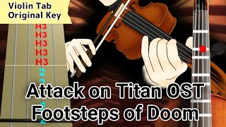 Attack on Titan OST - Footsteps of Doom (Violin Tab)