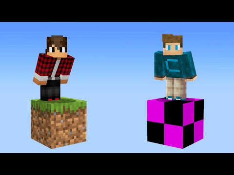 SOBREVIVENDO EM DOIS BLOCOS COM MODS NO MINECRAFT