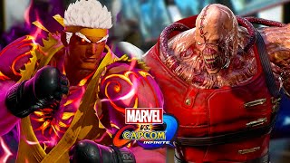 Unlock RYU and NEMESIS Costumes Marvel VS Capcom Infinite Arcade Gameplay