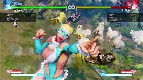 SFV Beta - R Mika V Trigger Confirm Combos