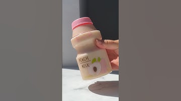 Making Peach Yakult in a Cute Bottle 🍑