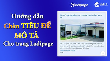 Ladipage: ThêmTiêu Đề & Mô Tả trang Landing Page