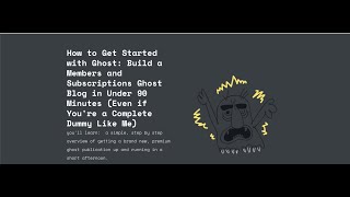 How to:  Set up a Zapier Automation in Ghost (New Ghost Course on Turning Your Blog into a Business)
