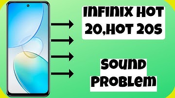 Infinix Hot 20,Hot 20s Play Sound Problem || Sound Issue