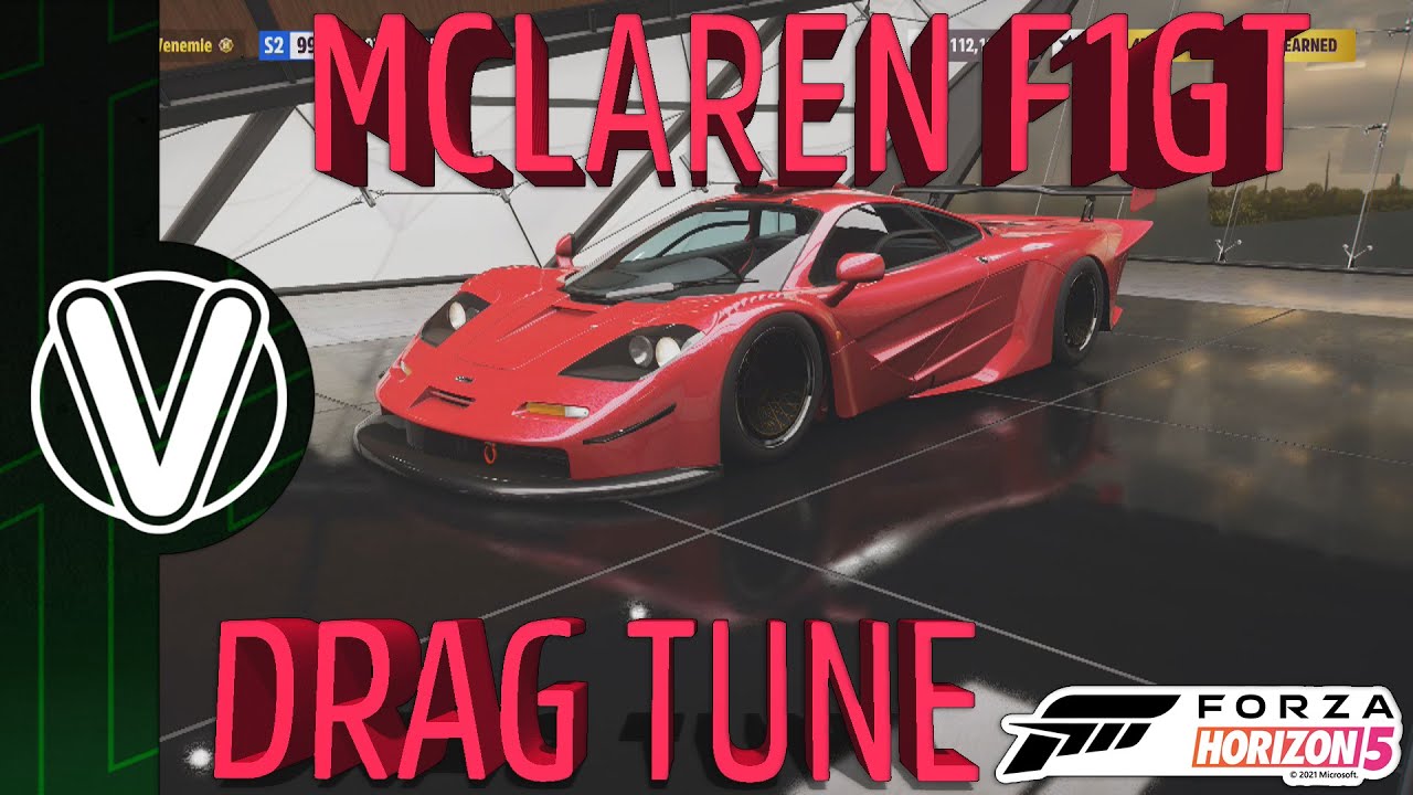Forza Horizon 5 MCLAREN F1 GT Drag Build And Tune *FAST AS FK
