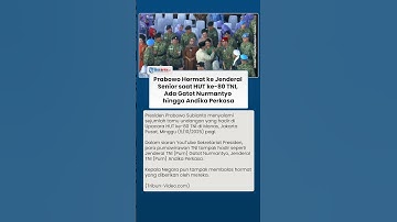 Adab Prabowo Hormat ke Jenderal Senior saat HUT Ke-80 TNI, Ada Gatot Nurmantyo dan Andika Perkasa