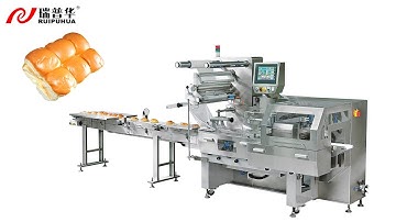 Old-fashion bread box-motion type horizontal flow packing machine