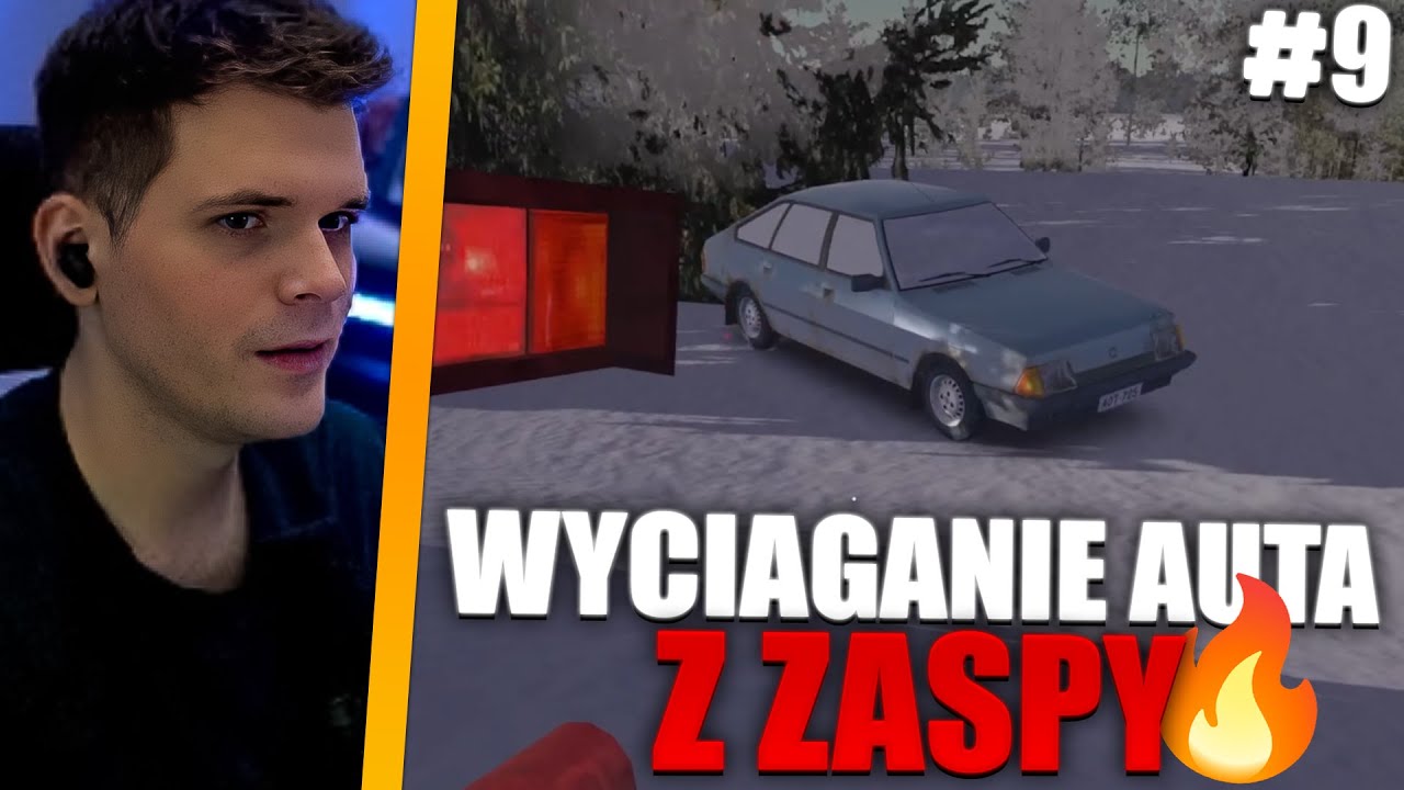 GUCIO I My Winter Car [9] I WYCIĄGANIE AUTA Z ZASPY!🔥I NOWE CZĘŚCI I NAJLEPSZE MOMENTY STRIMA 