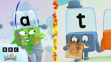 🍎 Foodie Feasts and Delicious Drinks! 🍞 | Reading for Kids | ABC | @officialalphablocks