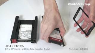 Istarusa Rp-Hdd2535 Internal 3.5 Drive Bay Bracket For 2X 2.5 Hddsssds - 4K Video