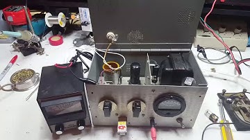 Restored old CW transmitter for 80 and 40 meters