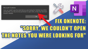 FIX OneNote: "Sorry, we couldn